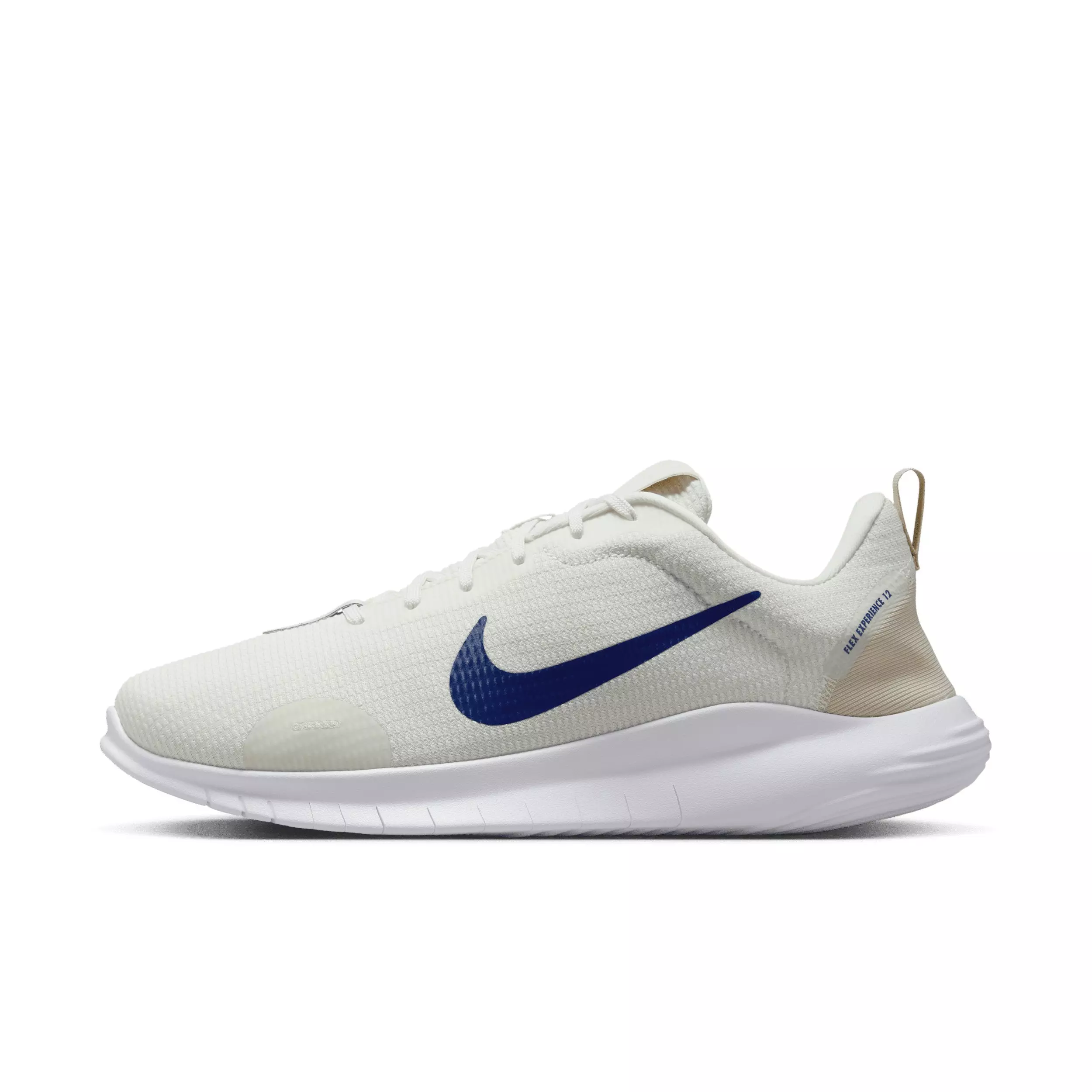 Nike Flex Experience Run 12 "Sail/Light Orewood Brown/Deep Royal Blue" Men's Wide Running Shoe - SAIL/LT BROWN/ROYAL