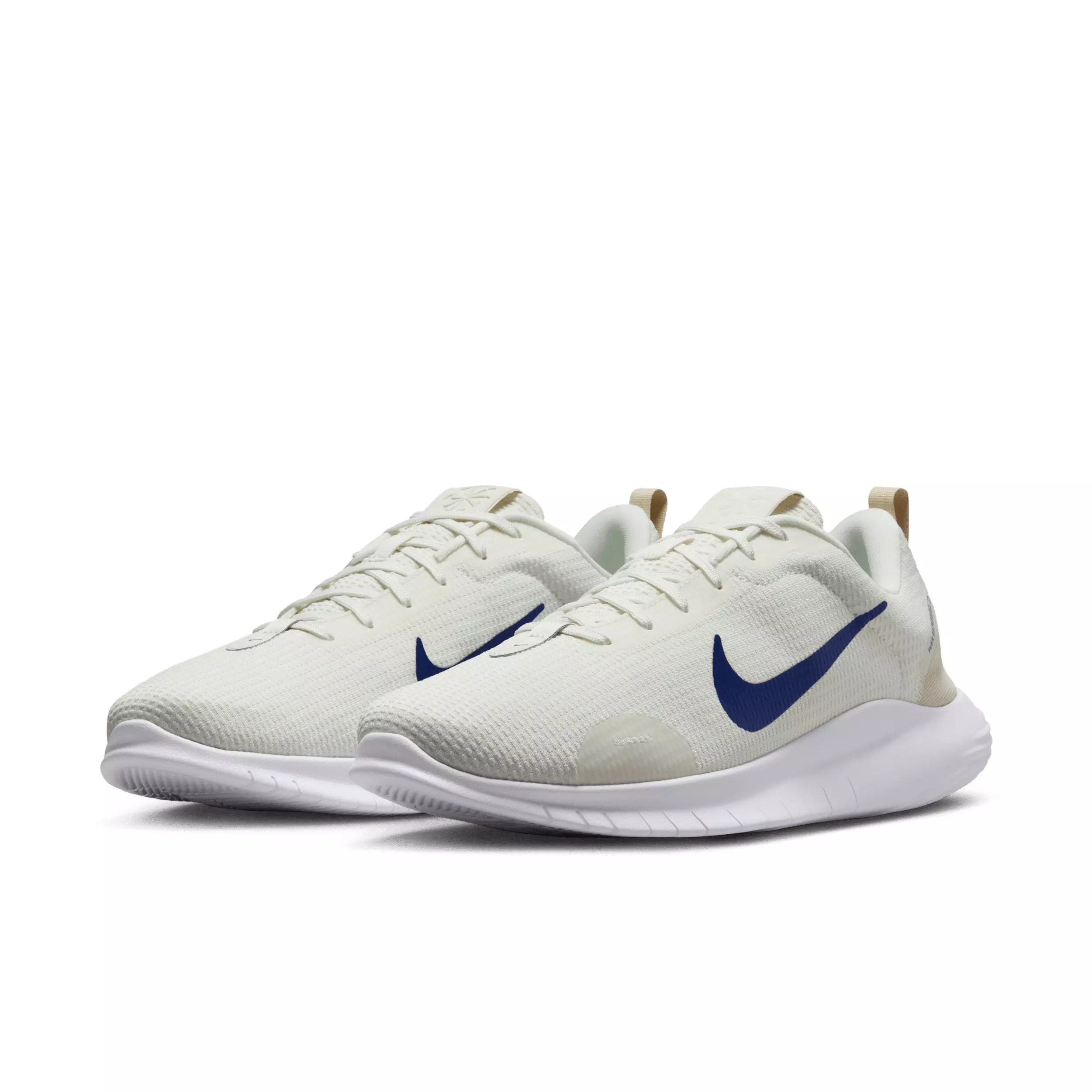 Nike Flex Experience Run 12 "Sail/Light Orewood Brown/Deep Royal Blue" Men's Wide Running Shoe - SAIL/LT BROWN/ROYAL