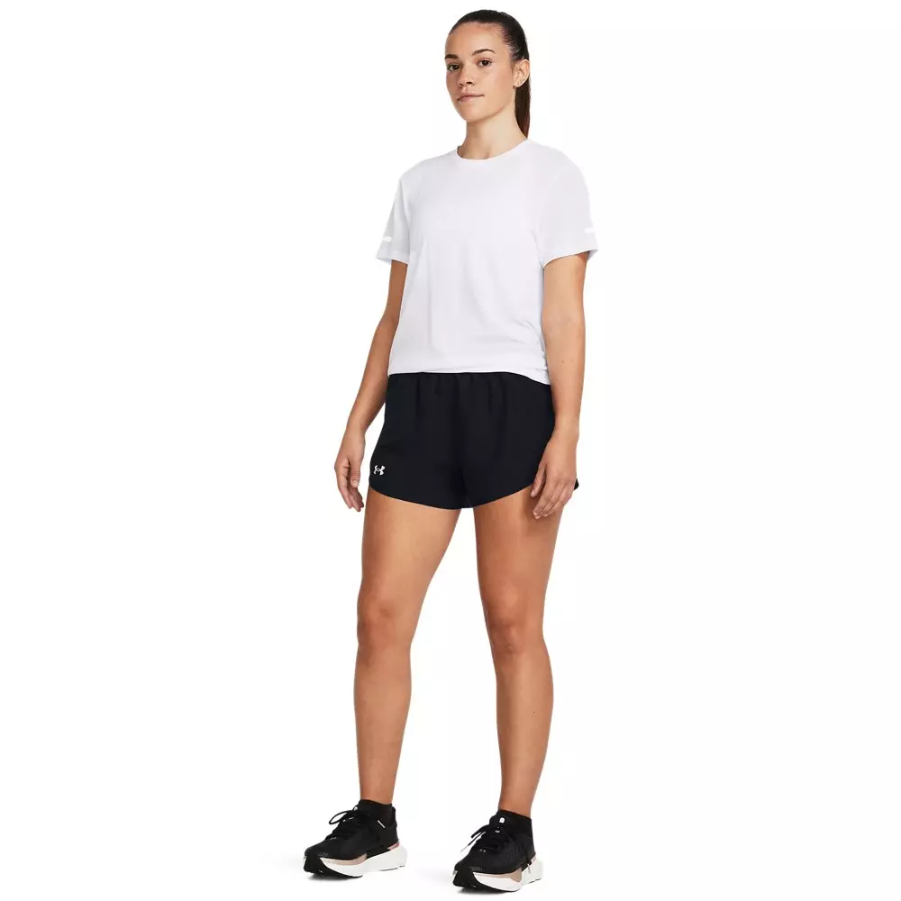 Under Armour Women's Fly-By 3" Shorts - Black - BLACK