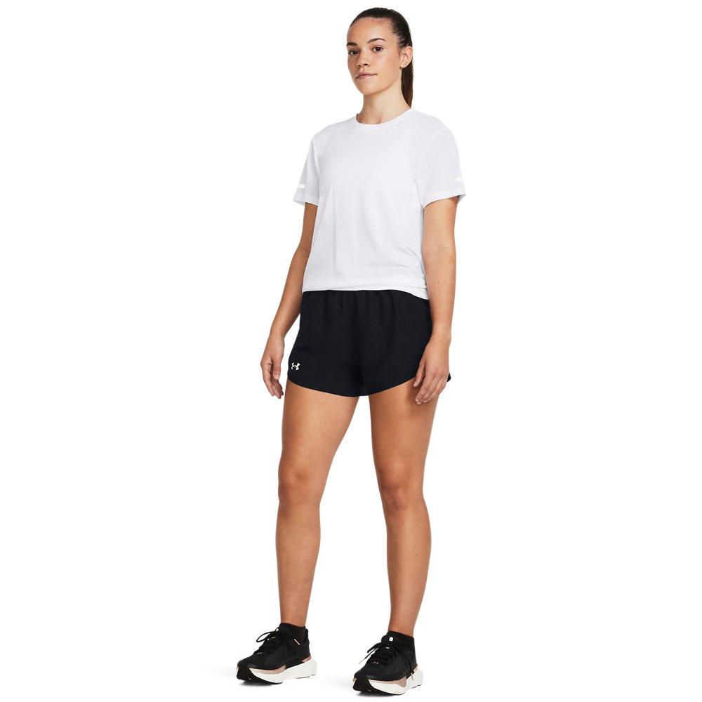 Under Armour Women's Fly-By 3" Shorts -Black - BLACK Thumbnail View 4
