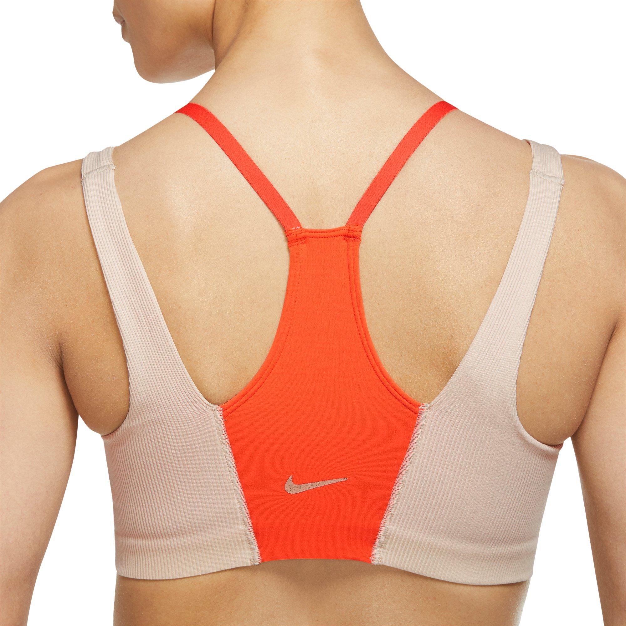 Womens Nike Dri Fit Sports Bra Medium Orange