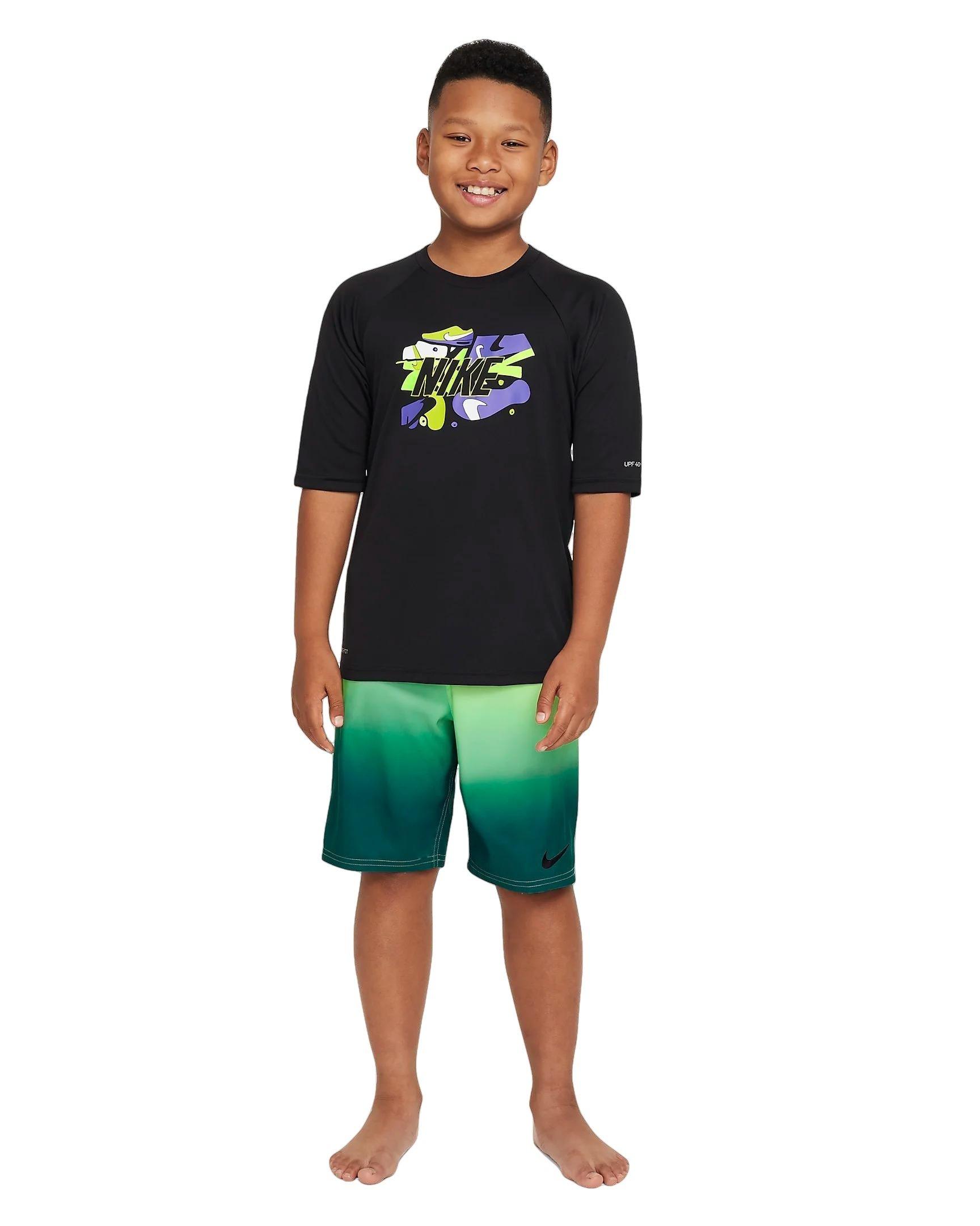 Nike Big Boys'​ Sneaker Short-Sleeve​ Hydroguard Swim Shirt