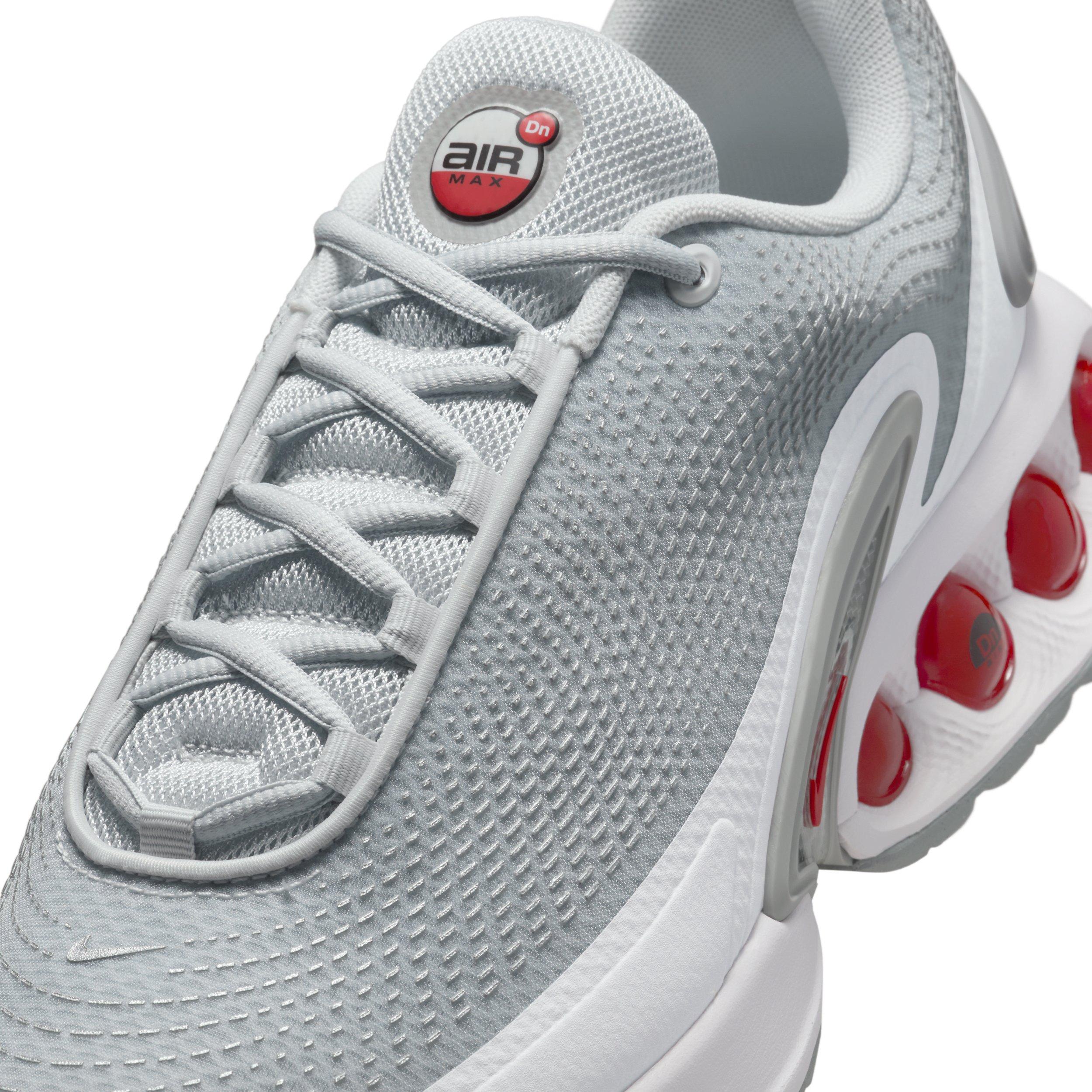 Nike Air Max Dn "Pure Platinum/Wolf Grey/Metallic Silver/University Red" Men's Shoe - PLATINUM/GREY/SILVER/RED Thumbnail View 7