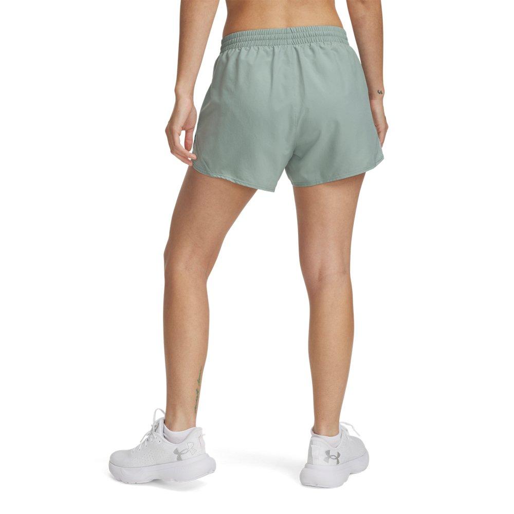 Under Armour Women's Fly-By 3" Shorts -Green - GREEN Thumbnail View 2