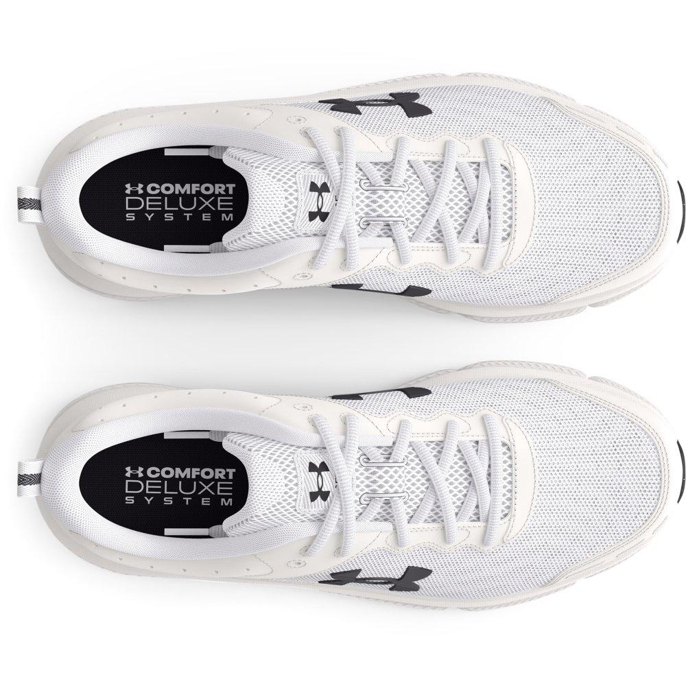 Under Armour Charged Assert 10 "White/Black" Women's Running Shoe - WHITE/BLACK Thumbnail View 3
