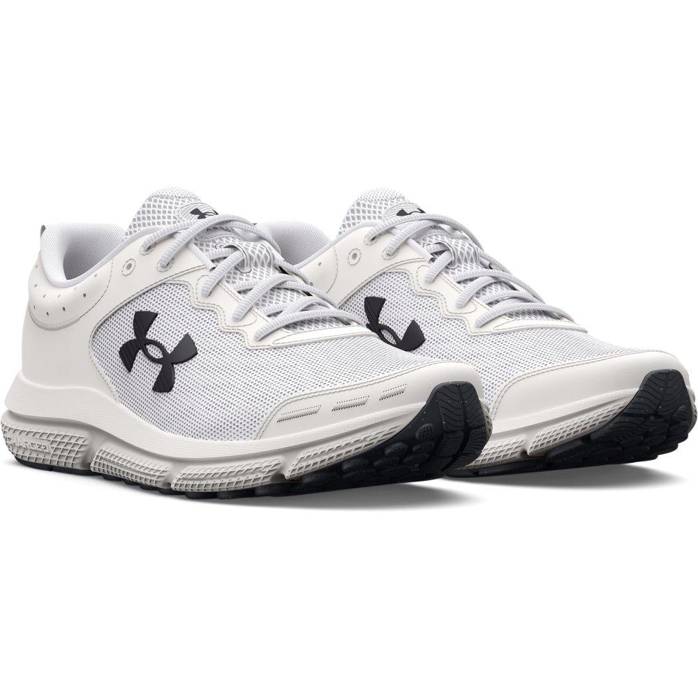 Under Armour Charged Assert 10 "White/Black" Women's Running Shoe - WHITE/BLACK Thumbnail View 5