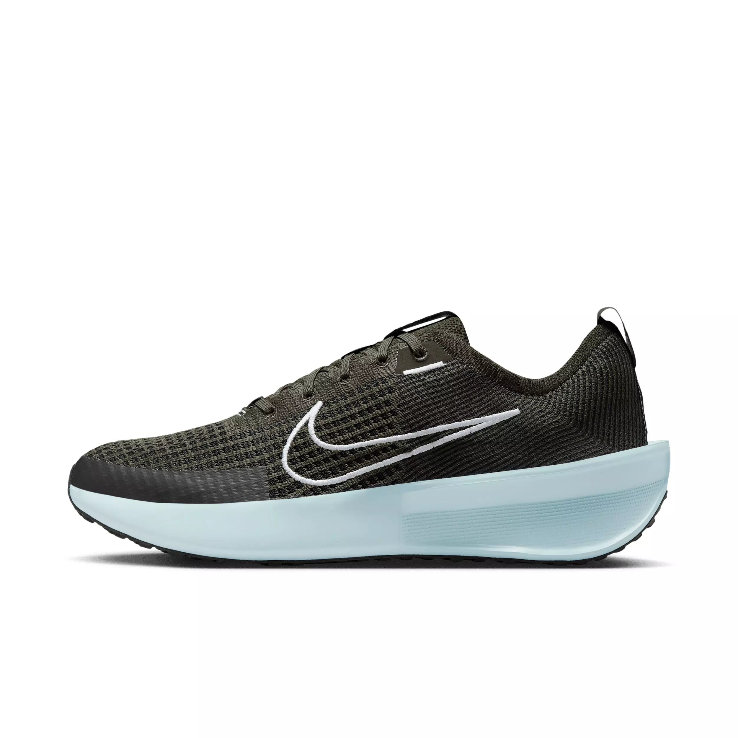 Nike Interact Run "Sequoia/Black/Glacier Blue/White" Men's Running Shoe - SEQUOIA/BLACK/BLUE/WHITE