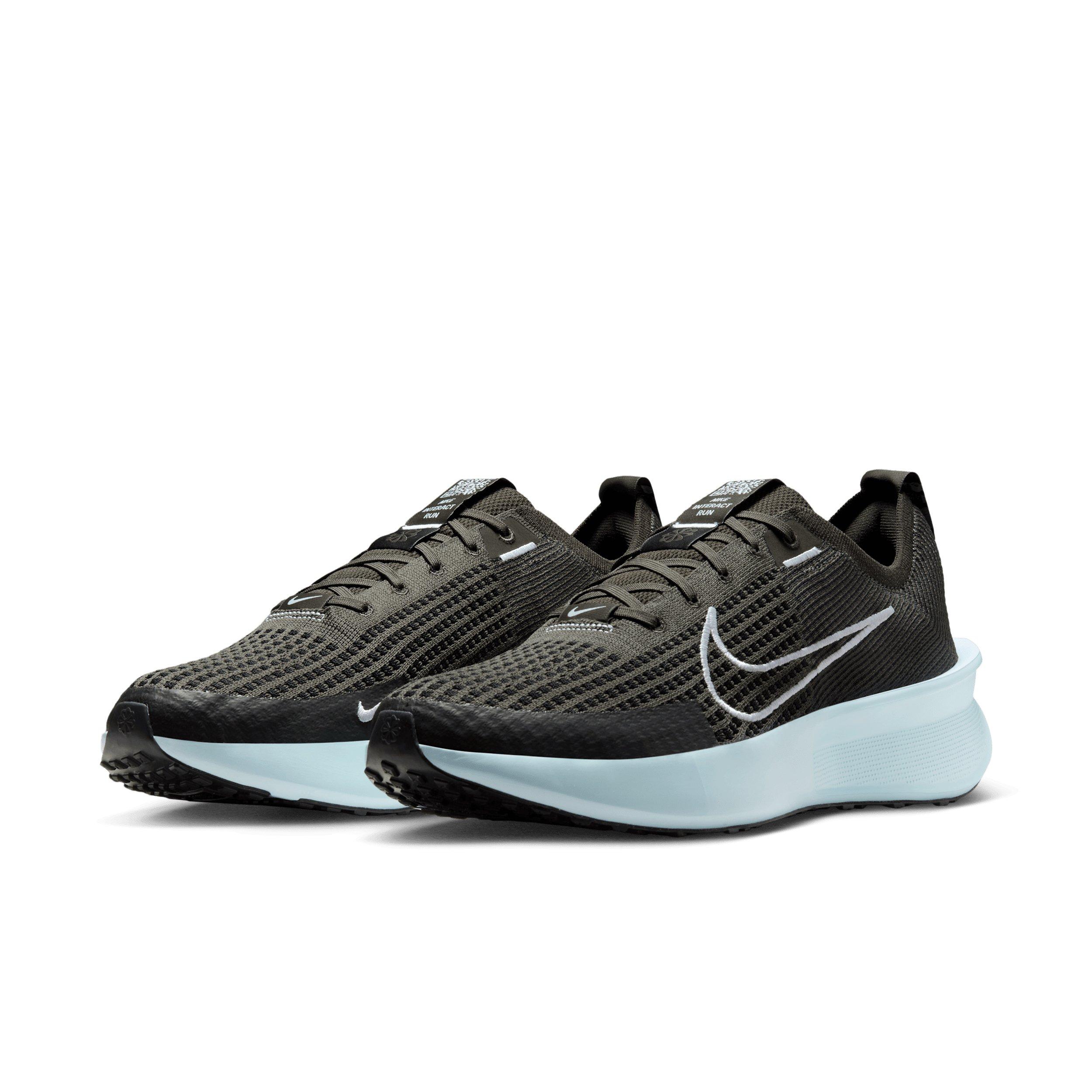 Nike Interact Run "Sequoia/Black/Glacier Blue/White" Men's Running Shoe - SEQUOIA/BLACK/BLUE/WHITE Thumbnail View 3