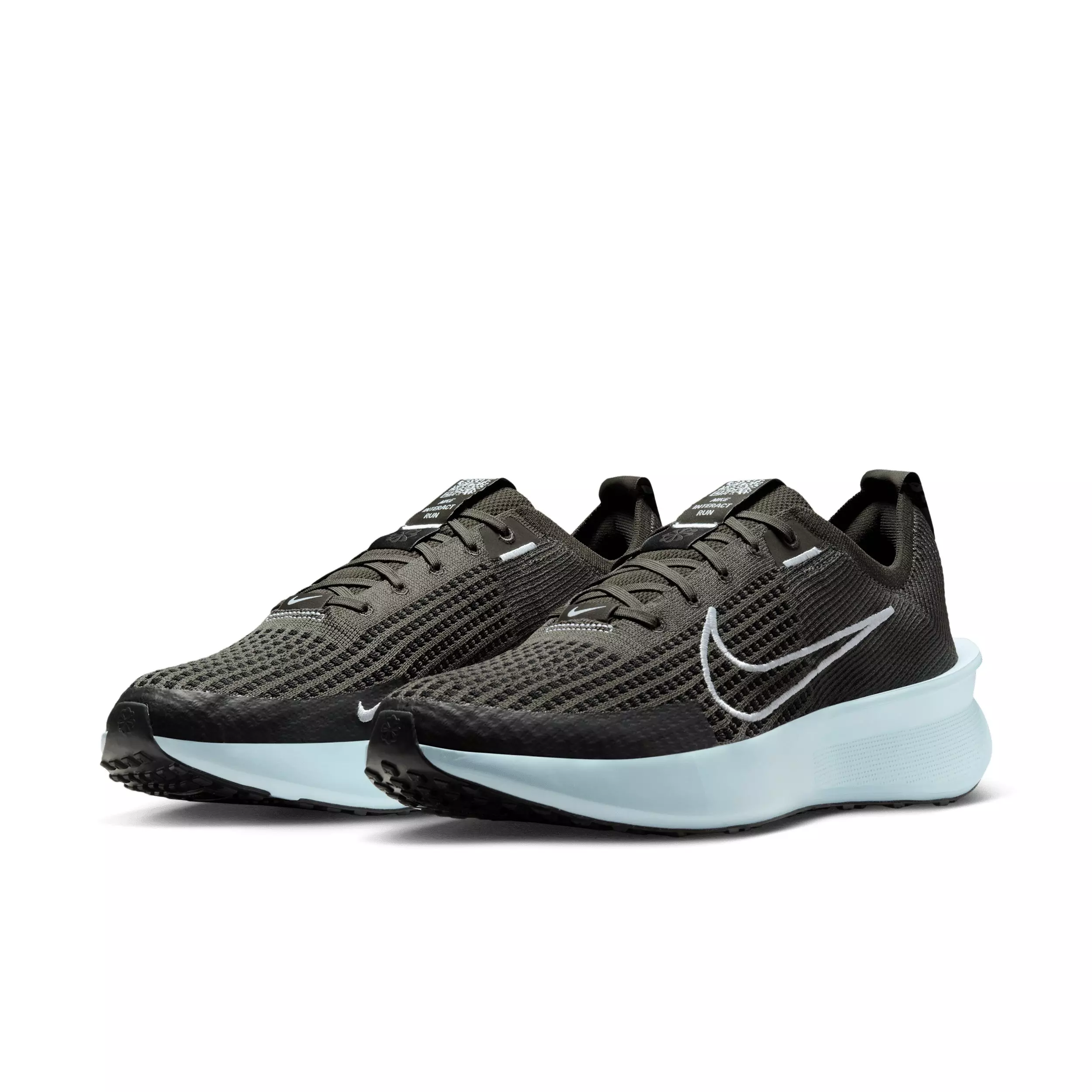Nike Interact Run "Sequoia/Black/Glacier Blue/White" Men's Running Shoe - SEQUOIA/BLACK/BLUE/WHITE