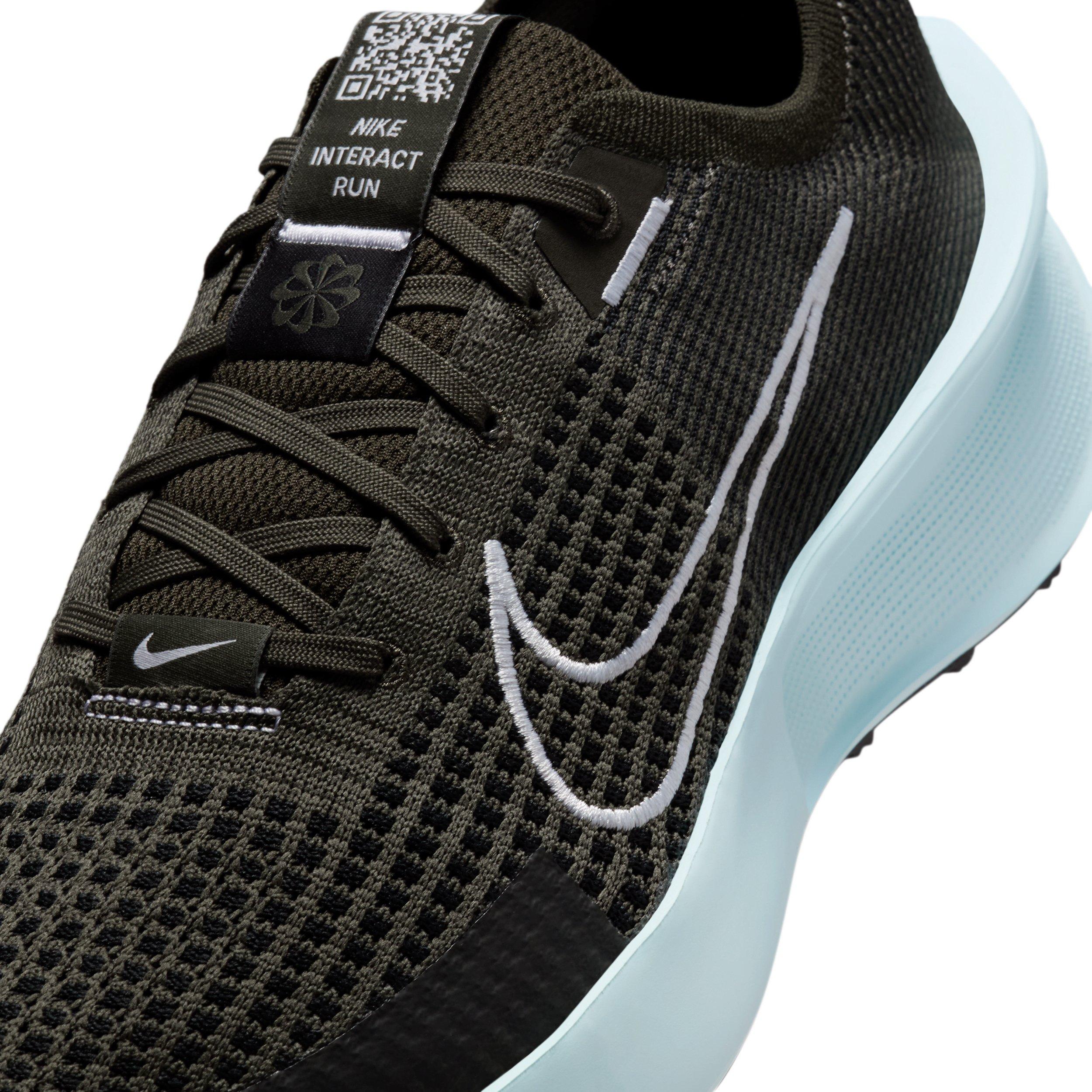 Nike Interact Run "Sequoia/Black/Glacier Blue/White" Men's Running Shoe - SEQUOIA/BLACK/BLUE/WHITE Thumbnail View 7