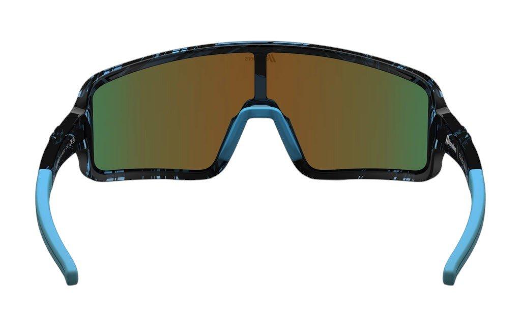 Blenders Youth Eclipse Small Blue Print Sunglasses - BLUE