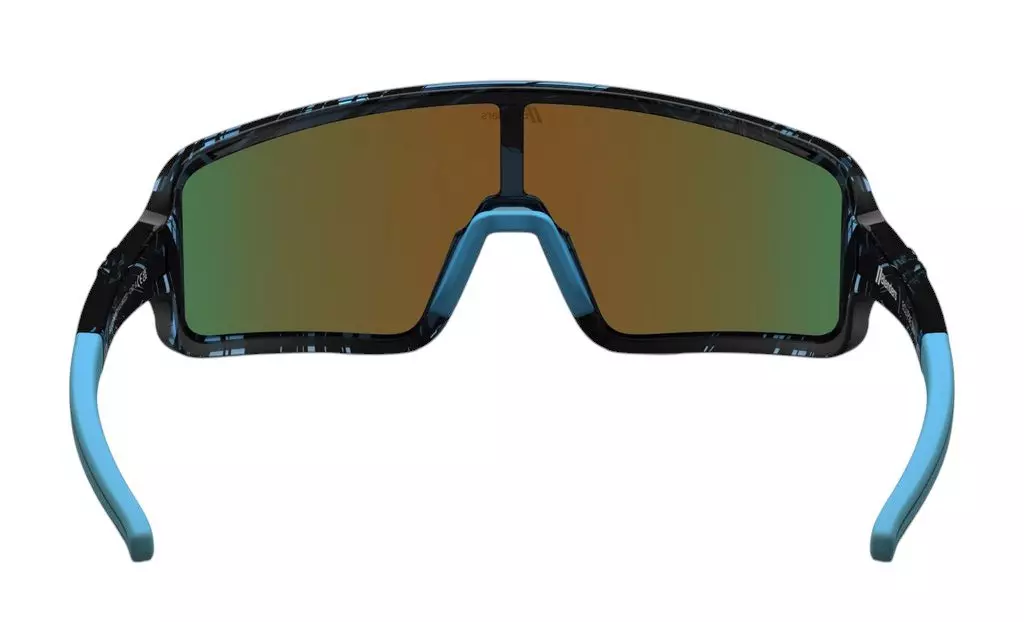 Blenders Youth Eclipse Small Blue Print Sunglasses - BLUE