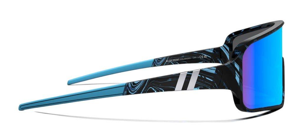 Blenders Youth Eclipse Small Blue Print Sunglasses - BLUE