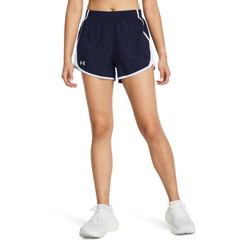 Under Armour Women's Fly-By 3" Shorts -Navy/White - NAVY/WHITE Thumbnail View 1