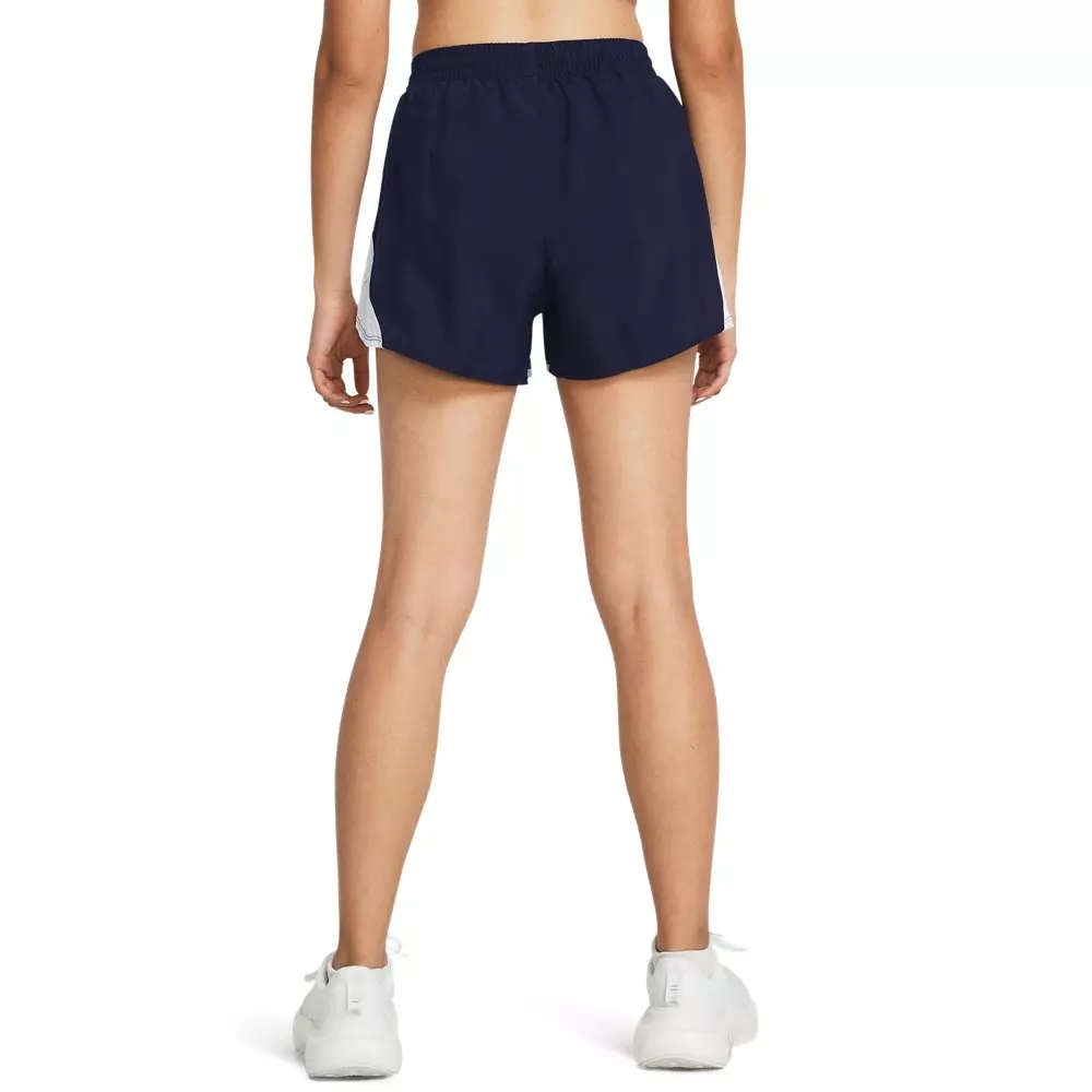 Under Armour Women's Fly-By 3" Shorts -Navy/White - NAVY/WHITE