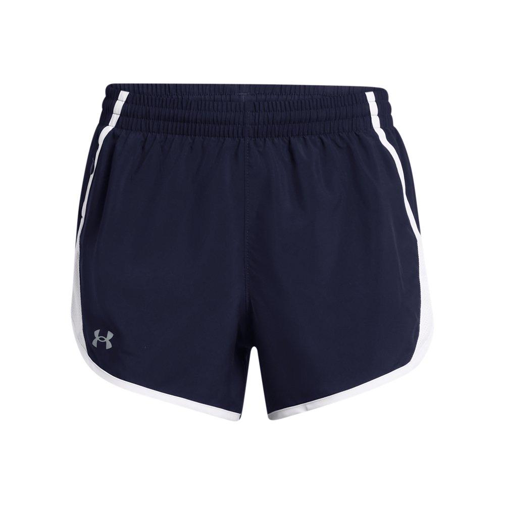 Under Armour Women's Fly-By 3" Shorts - Navy/White - NAVY/WHITE Thumbnail View 5