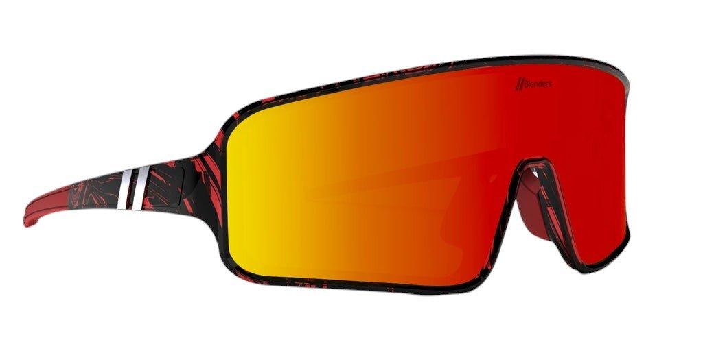 Blenders Youth Eclipse Small Red Print Sunglasses - RED