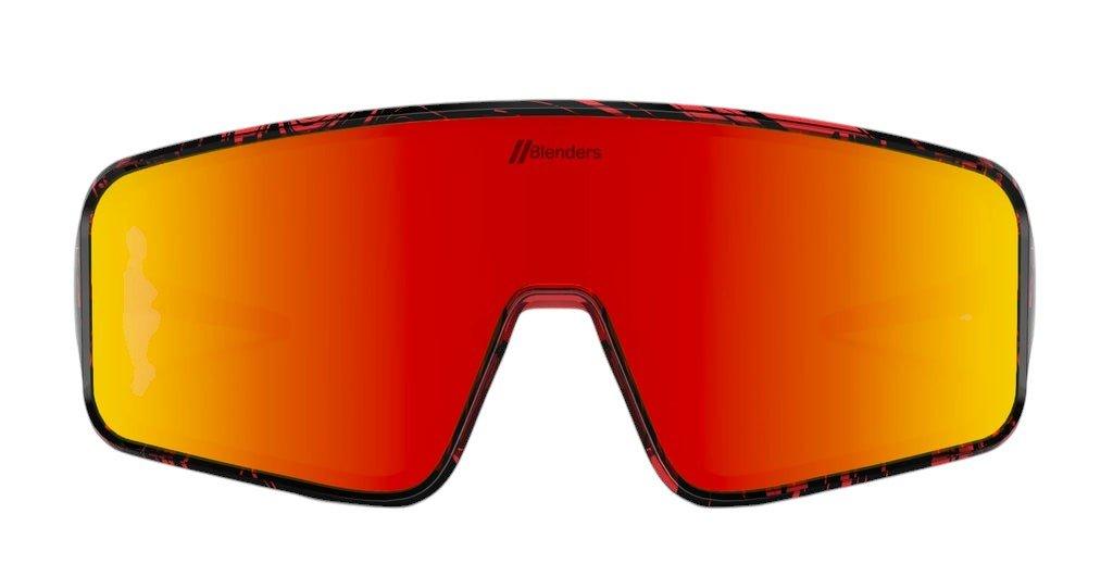 Blenders Youth Eclipse Small Red Print Sunglasses - RED