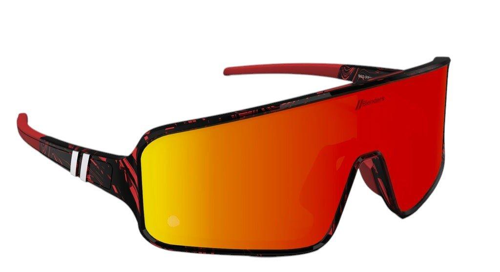Blenders Youth Eclipse Small Red Print Sunglasses - RED