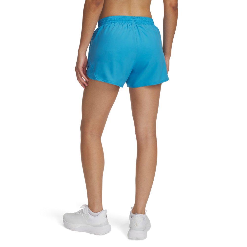 Under Armour Women's Fly-By 3" Shorts -Blue - BLUE Thumbnail View 2