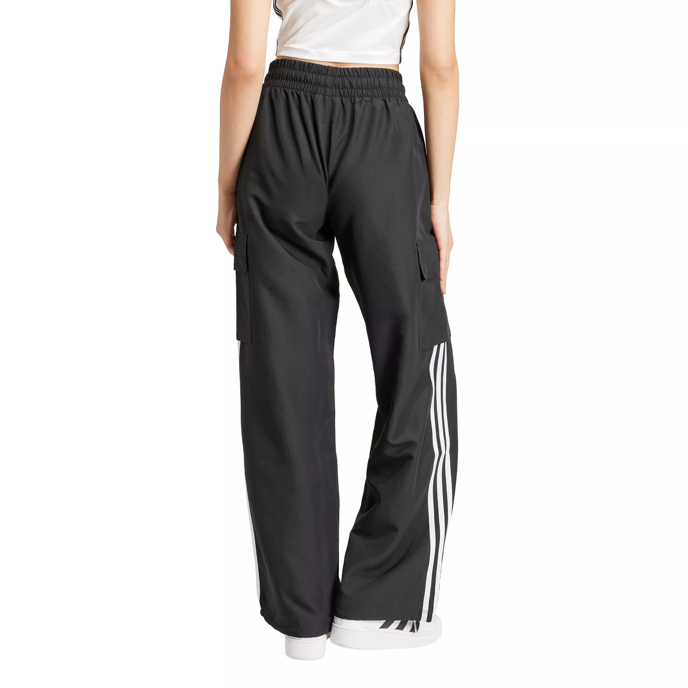adidas Women's Originals Adicolor 3-Stripes Cargo Tracksuit Bottoms - Black - BLACK