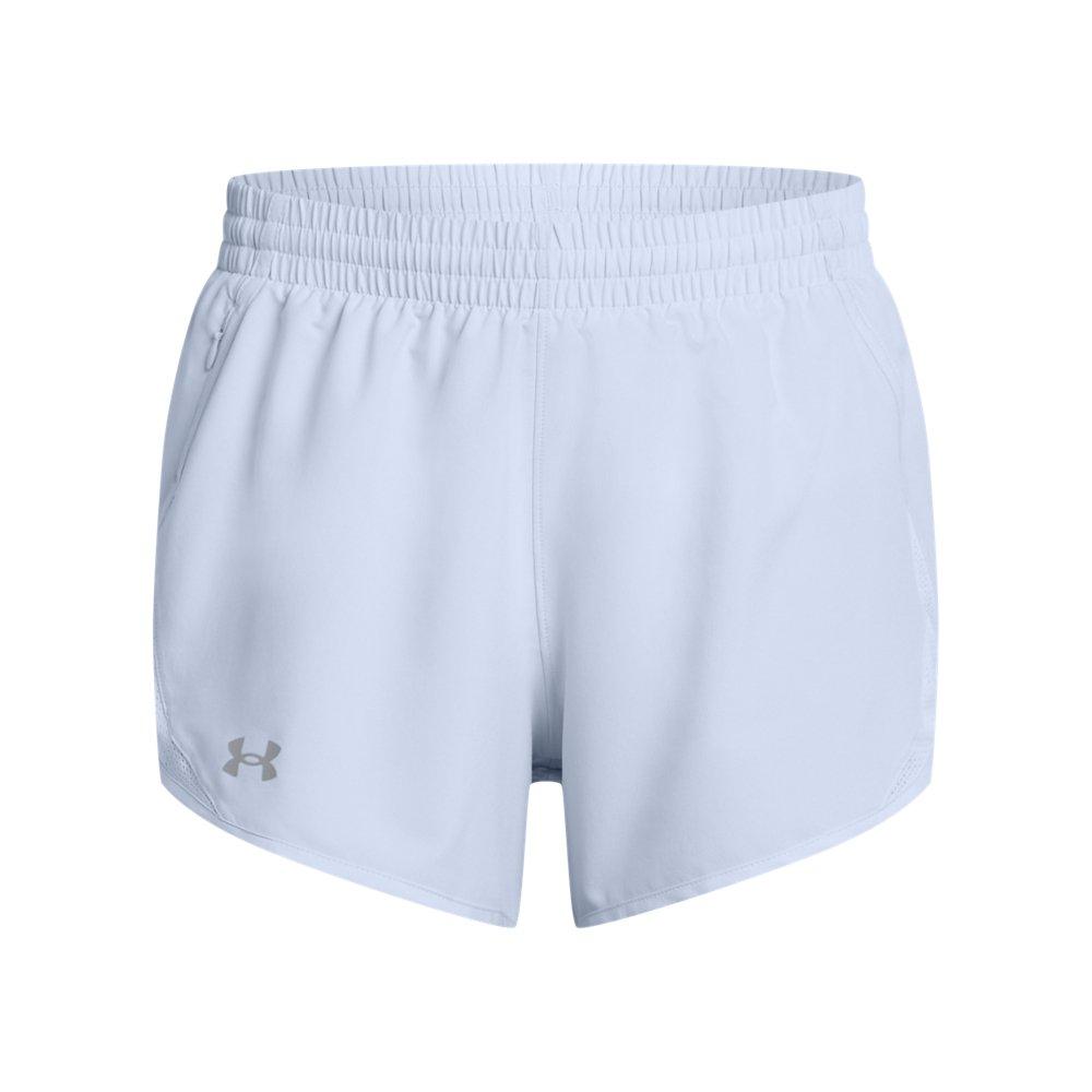 Under Armour Women's Fly-By 3" Shorts -Lt Blue - LT BLUE Thumbnail View 5
