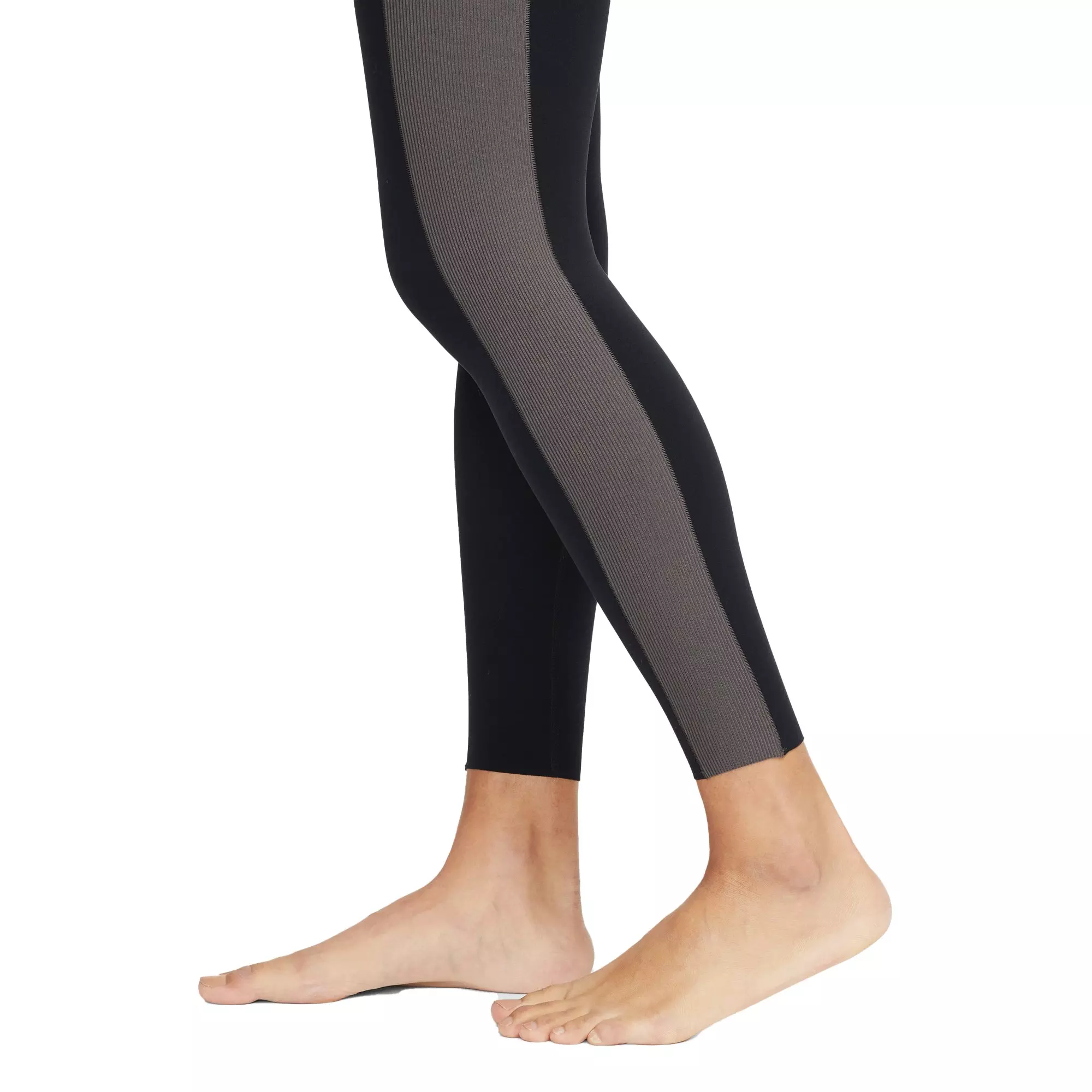 Nike Women's Yoga Dri-FIT Luxe 7/8 Color-Block Jumpsuit - BLACK