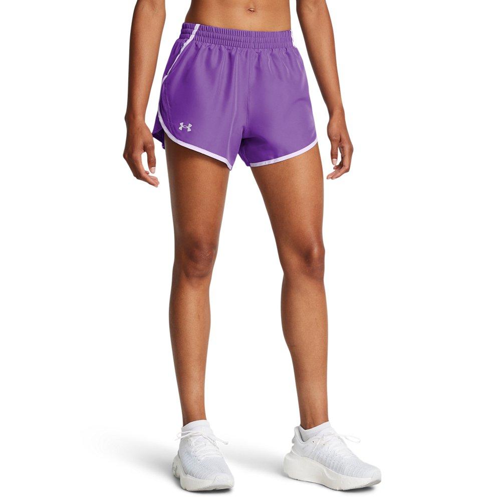Under Armour Women's Fly-By 3" Shorts -Purple - PURPLE Thumbnail View 1