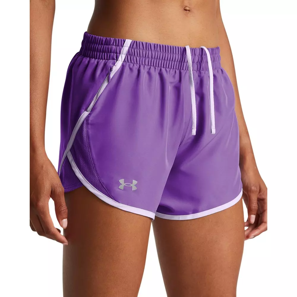 Under Armour Women's Fly-By 3" Shorts -Purple - PURPLE