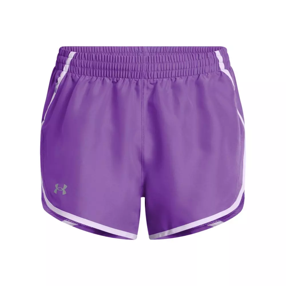 Under Armour Women's Fly-By 3" Shorts -Purple - PURPLE