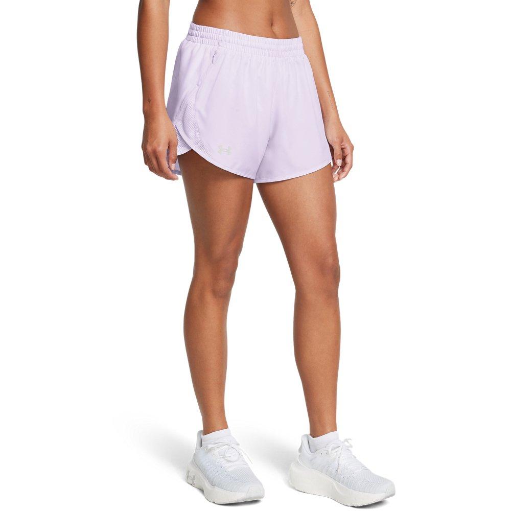Under Armour Women's Fly-By 3" Shorts -Lt Purple - LT PURPLE Thumbnail View 1