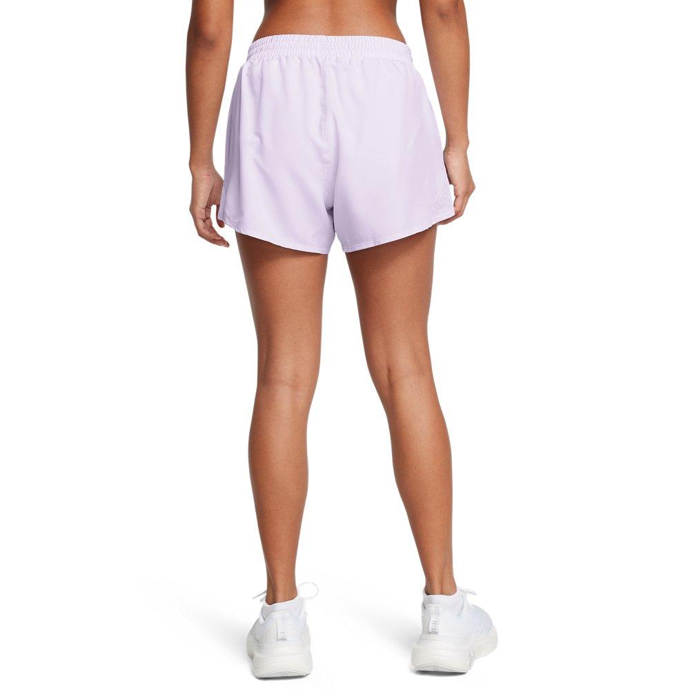 Under Armour Women's Fly-By 3" Shorts - Lt Purple - LT PURPLE Thumbnail View 2