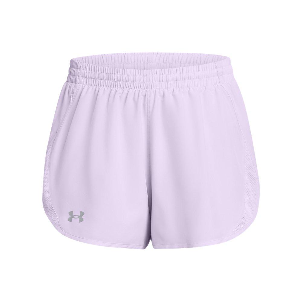Under Armour Women's Fly-By 3" Shorts -Lt Purple - LT PURPLE Thumbnail View 5
