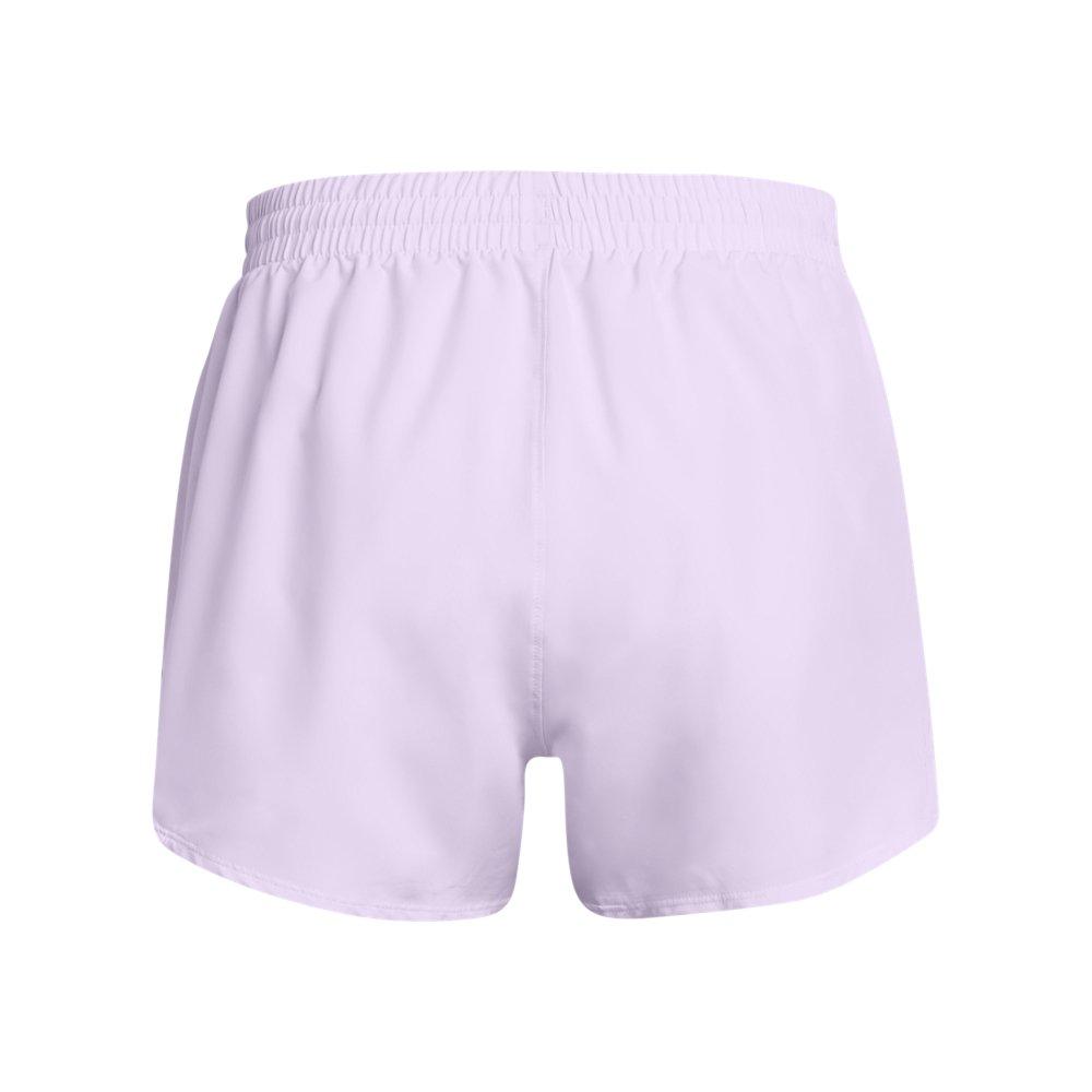 Under Armour Women's Fly-By 3" Shorts - Lt Purple - LT PURPLE Thumbnail View 6