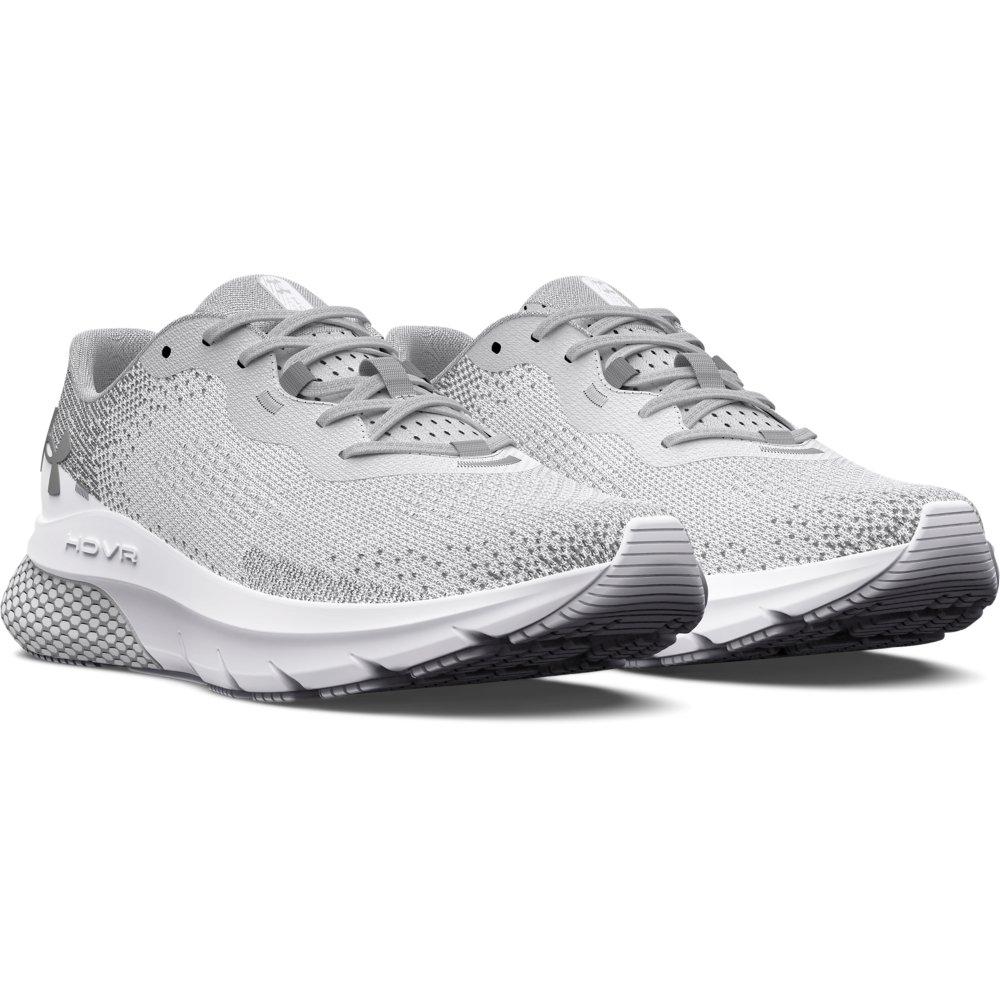 Under Armour HOVR Turbulence 2 "White/Metallic Silver" Women's Running Shoe - WHITE/SILVER Thumbnail View 5
