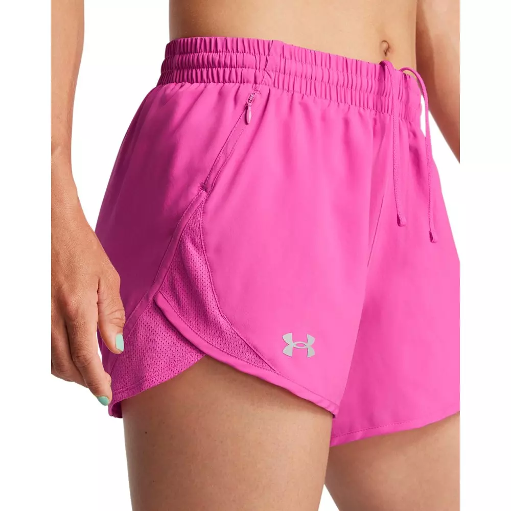 Under Armour Women's Fly-By 3" Shorts -Hot Pink - HOT PINK