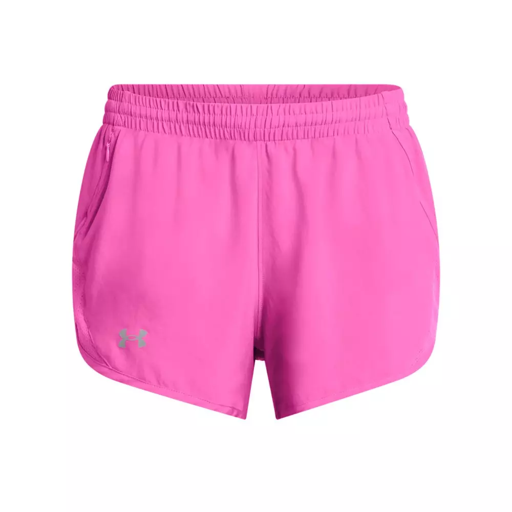 Under Armour Women's Fly-By 3" Shorts -Hot Pink - HOT PINK