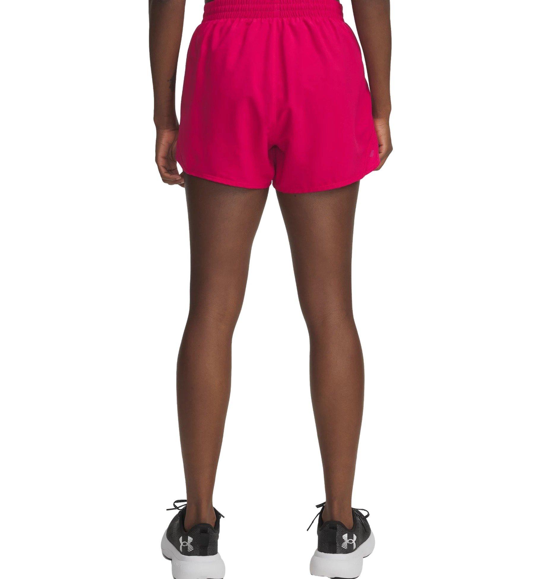 Under Armour Women's Fly-By 3" Shorts -Fuchsia - FUCHSIA Thumbnail View 2