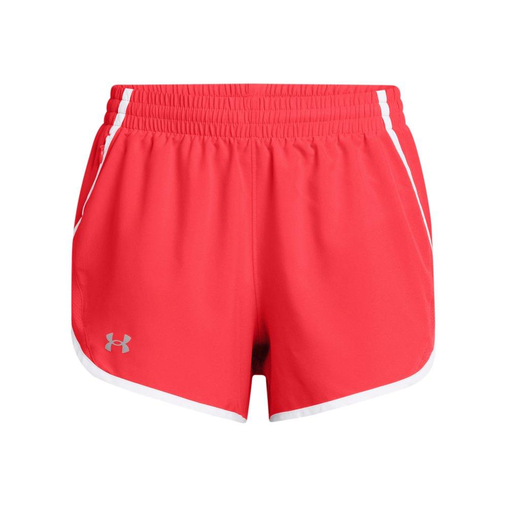 Under Armour Women's Fly-By 3" Shorts -Red/White - RED/WHITE Thumbnail View 5
