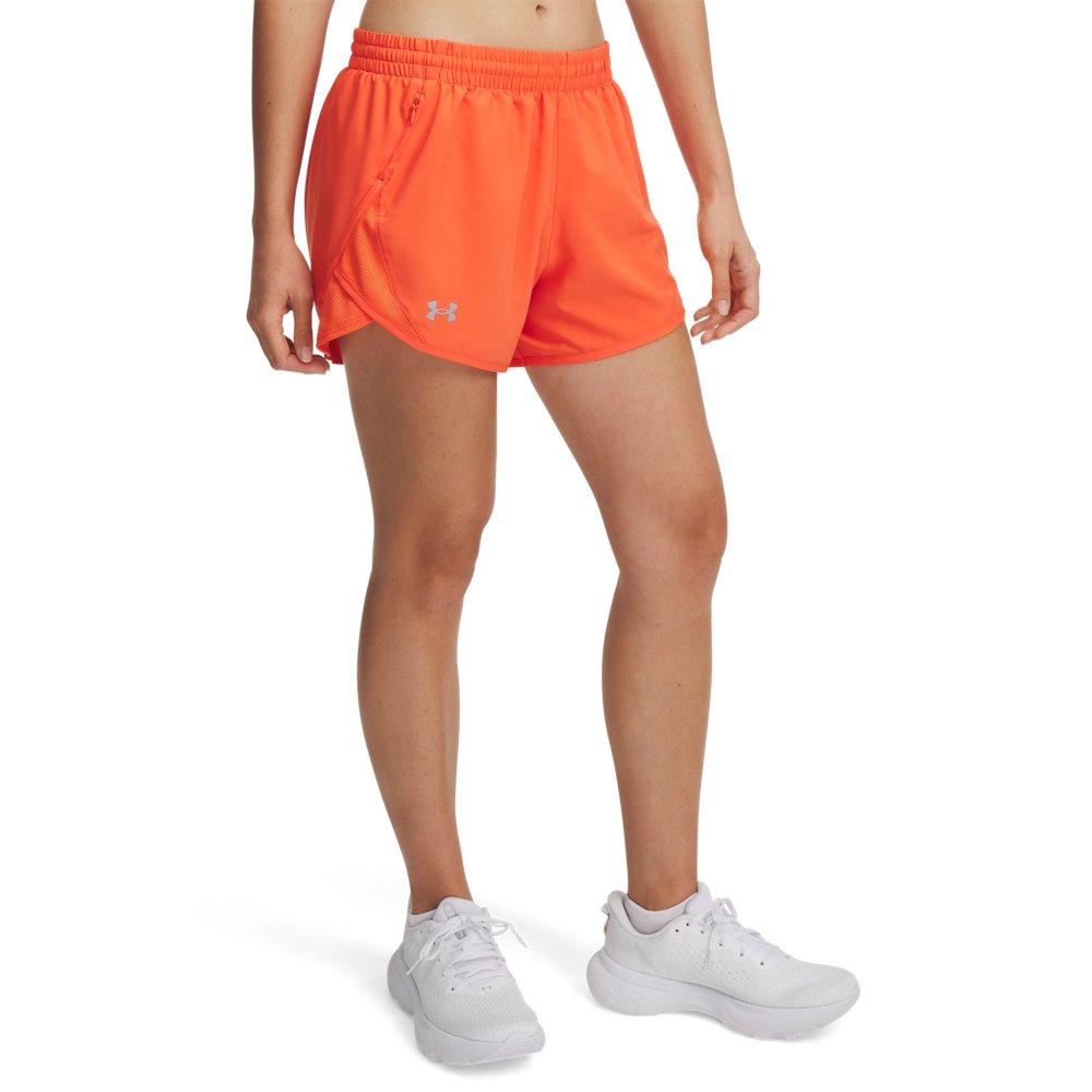 Under Armour Women's Fly-By 3" Shorts -Fire Red - FIRE RED Thumbnail View 1