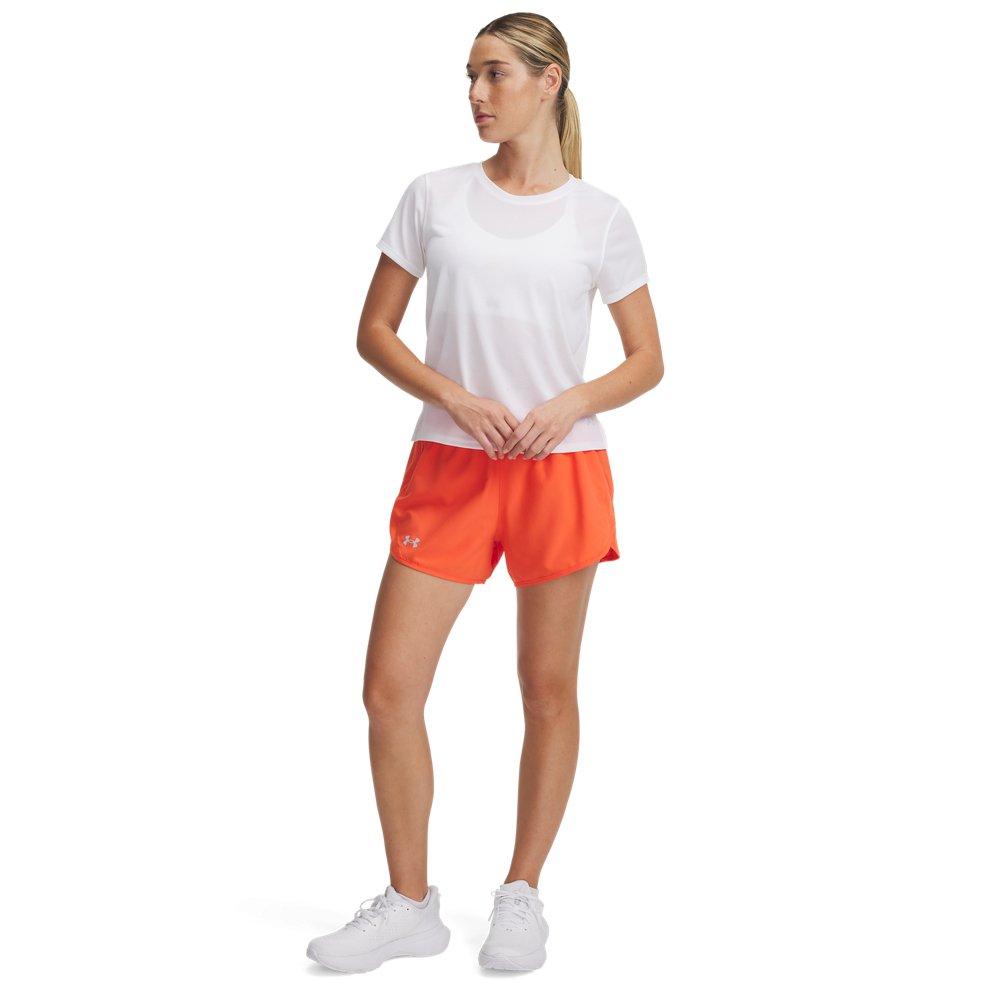 Under Armour Women's Fly-By 3" Shorts -Fire Red - FIRE RED Thumbnail View 3
