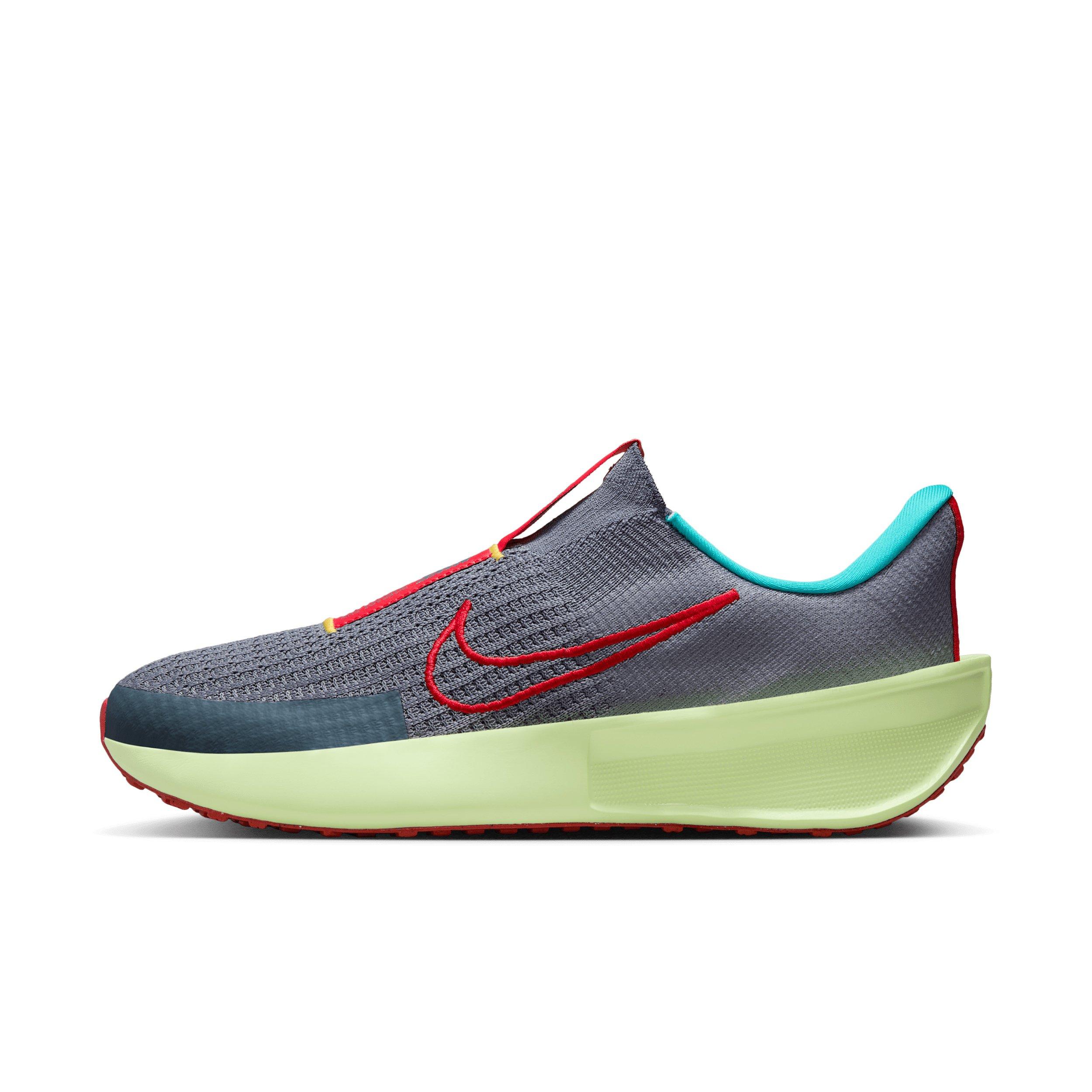 Nike Interact Run EasyOn "Light Carbon/Barely Volt/Laser Orange/Light Crimson" Men's Running Shoe - LT CARBON/VOLT/ORANGE/LT CRIMSON Thumbnail View 2