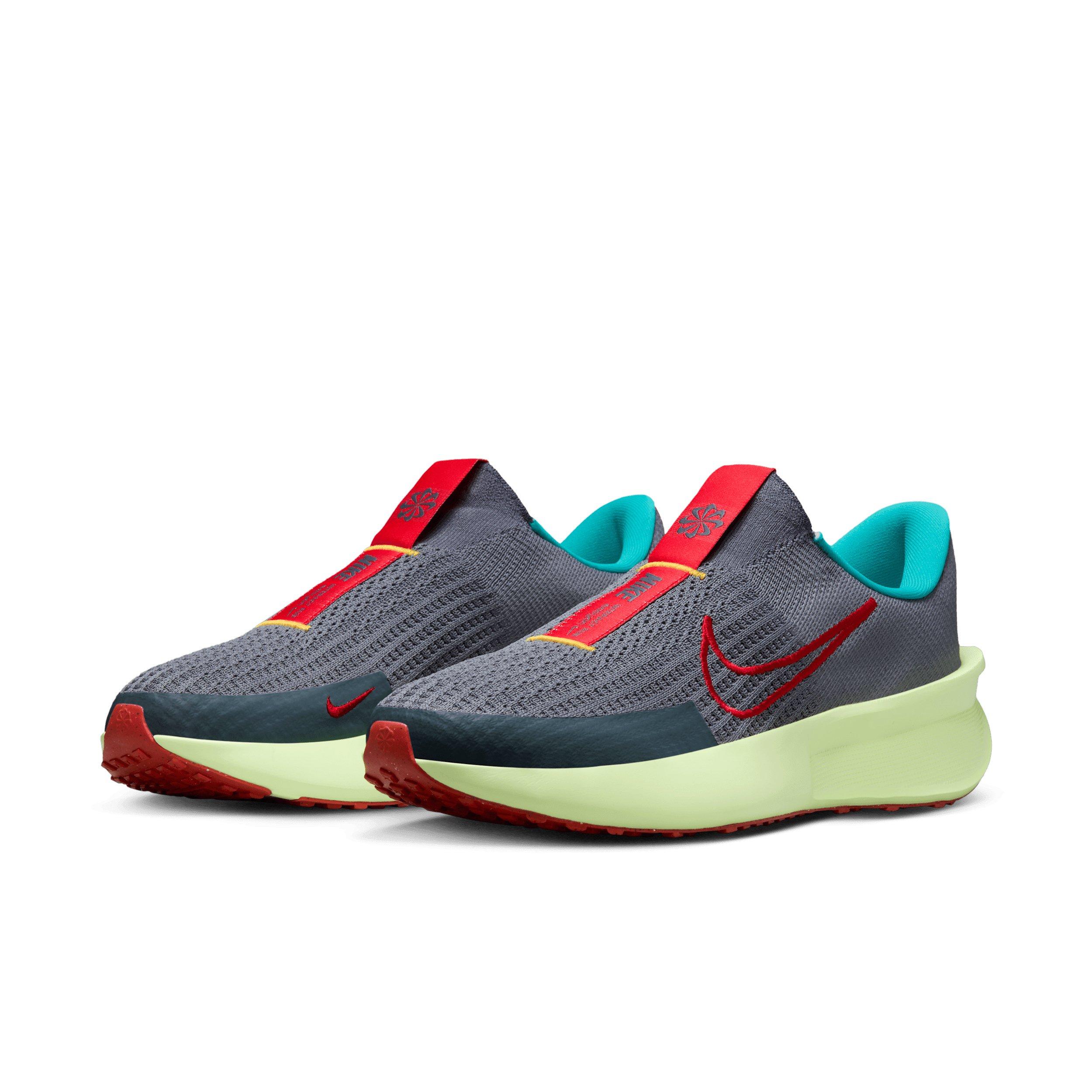 Nike Interact Run EasyOn "Light Carbon/Barely Volt/Laser Orange/Light Crimson" Men's Running Shoe - LT CARBON/VOLT/ORANGE/LT CRIMSON Thumbnail View 3