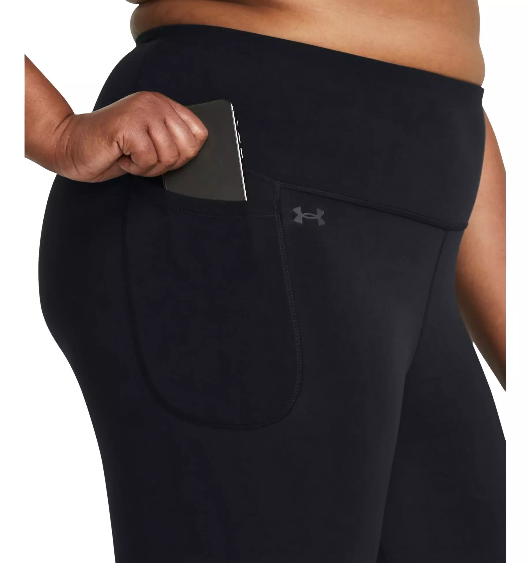 Under Armour Women's Ankle Leggings - Black/Grey - BLACK/GREY