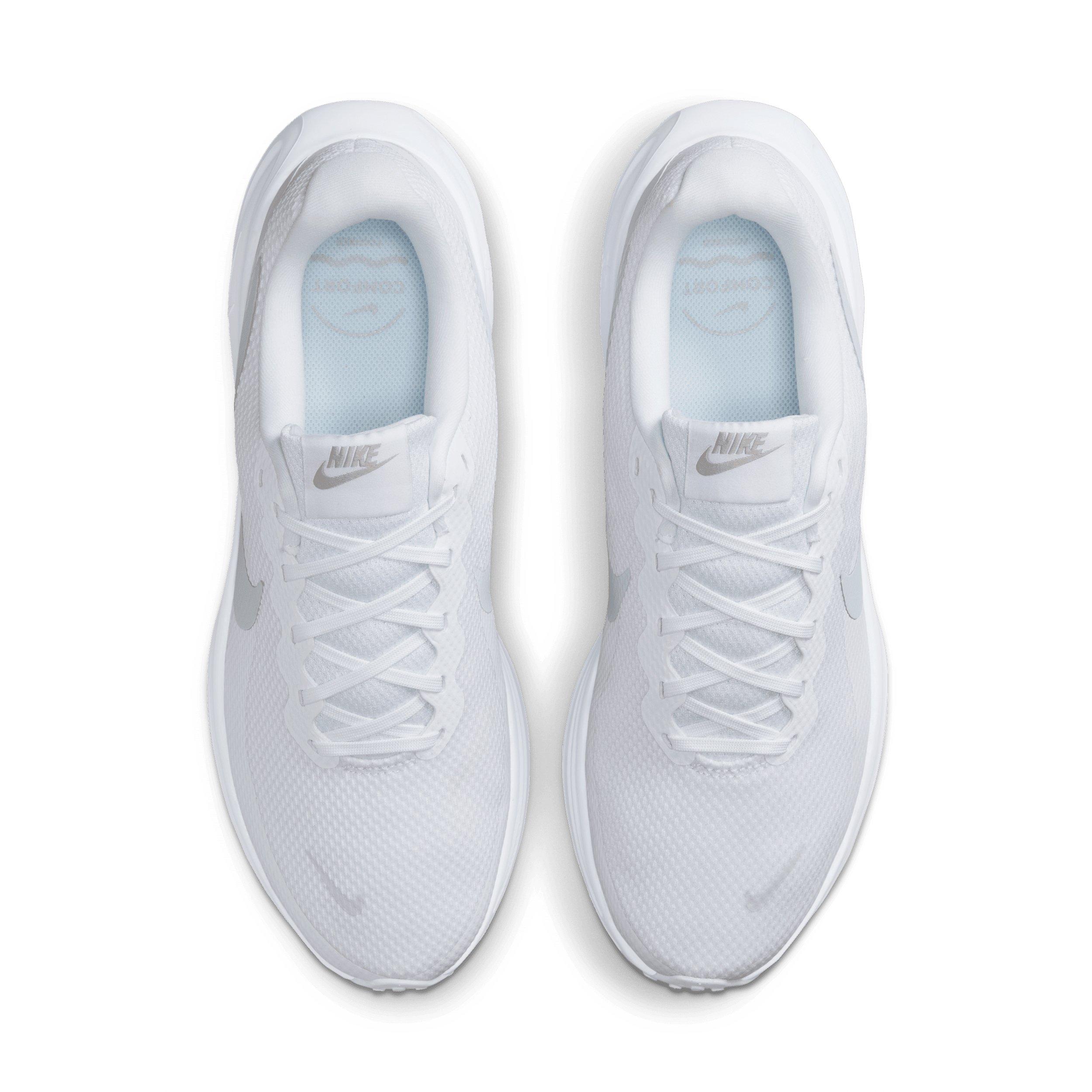 Nike Revolution 8 "White/Pure Platinum" Men's Running Shoe - WHITE/PLATINUM Thumbnail View 4