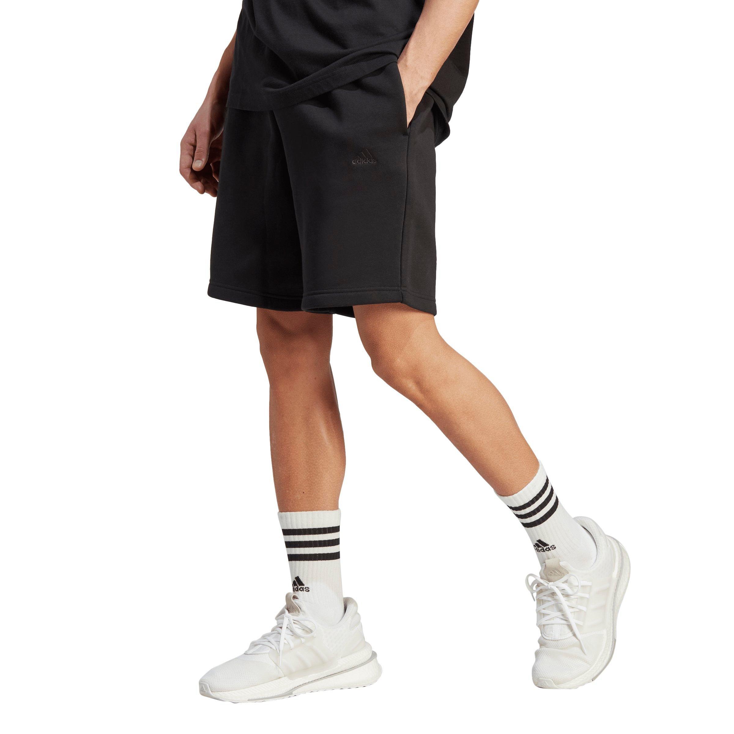 adidas Men\'s All SZN Fleece Shorts-Black - Hibbett | City Gear