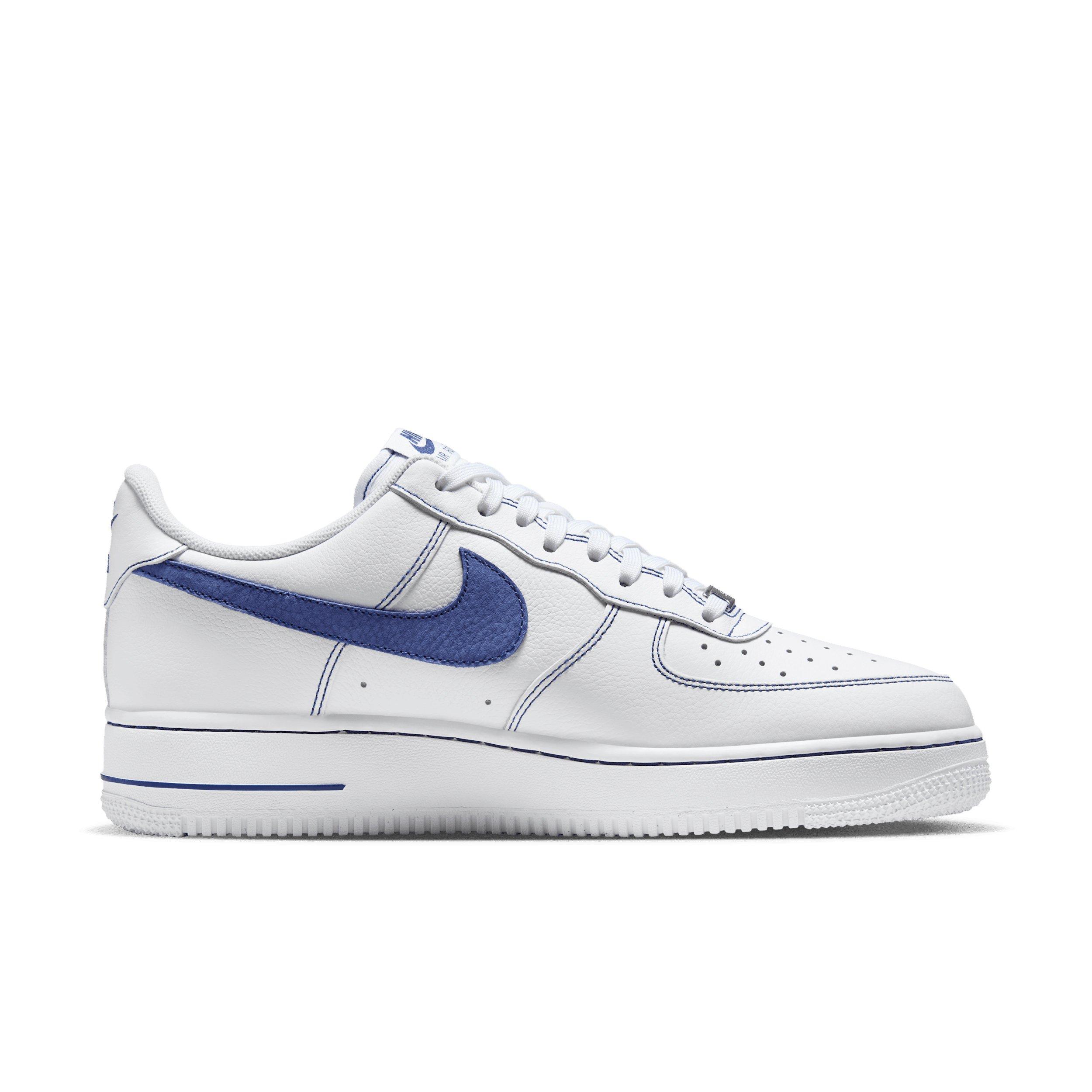 Nike Air Force 1 '07 LV8 "White/Deep Royal Blue" Men's Shoe - WHITE/ROYAL Thumbnail View 1