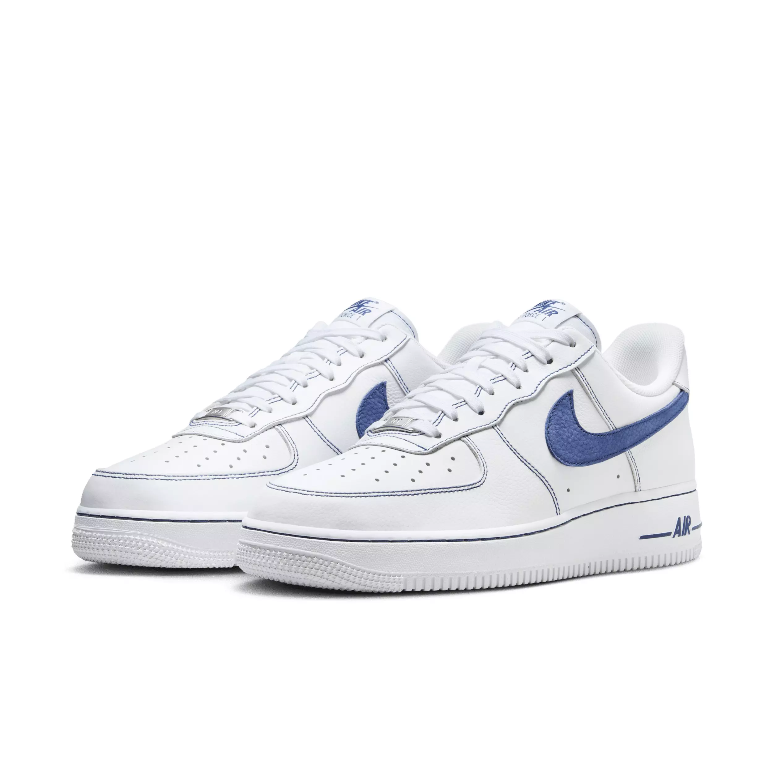 Nike Air Force 1 '07 LV8 "White/Deep Royal Blue" Men's Shoe - WHITE/ROYAL