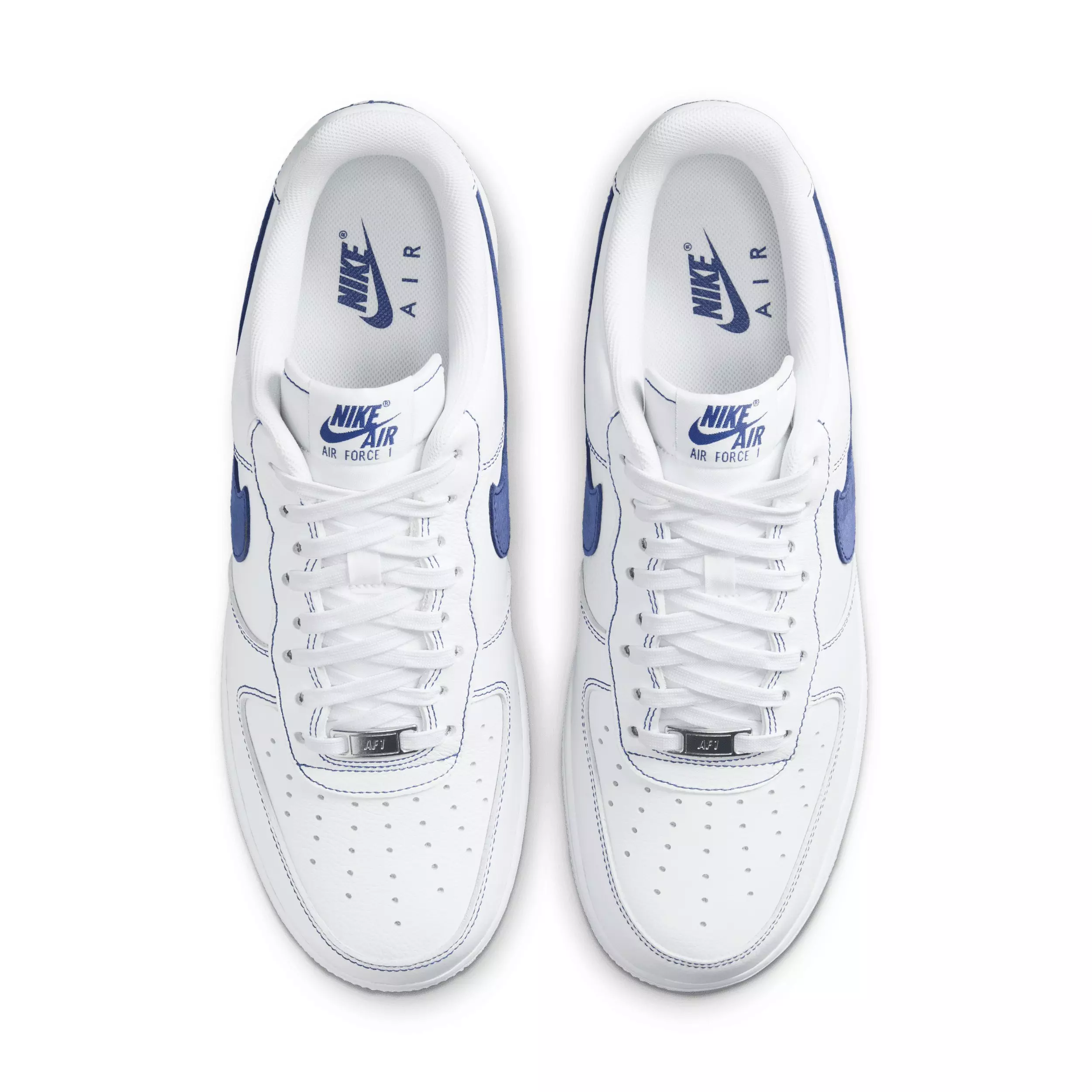 Nike Air Force 1 '07 LV8 "White/Deep Royal Blue" Men's Shoe - WHITE/ROYAL