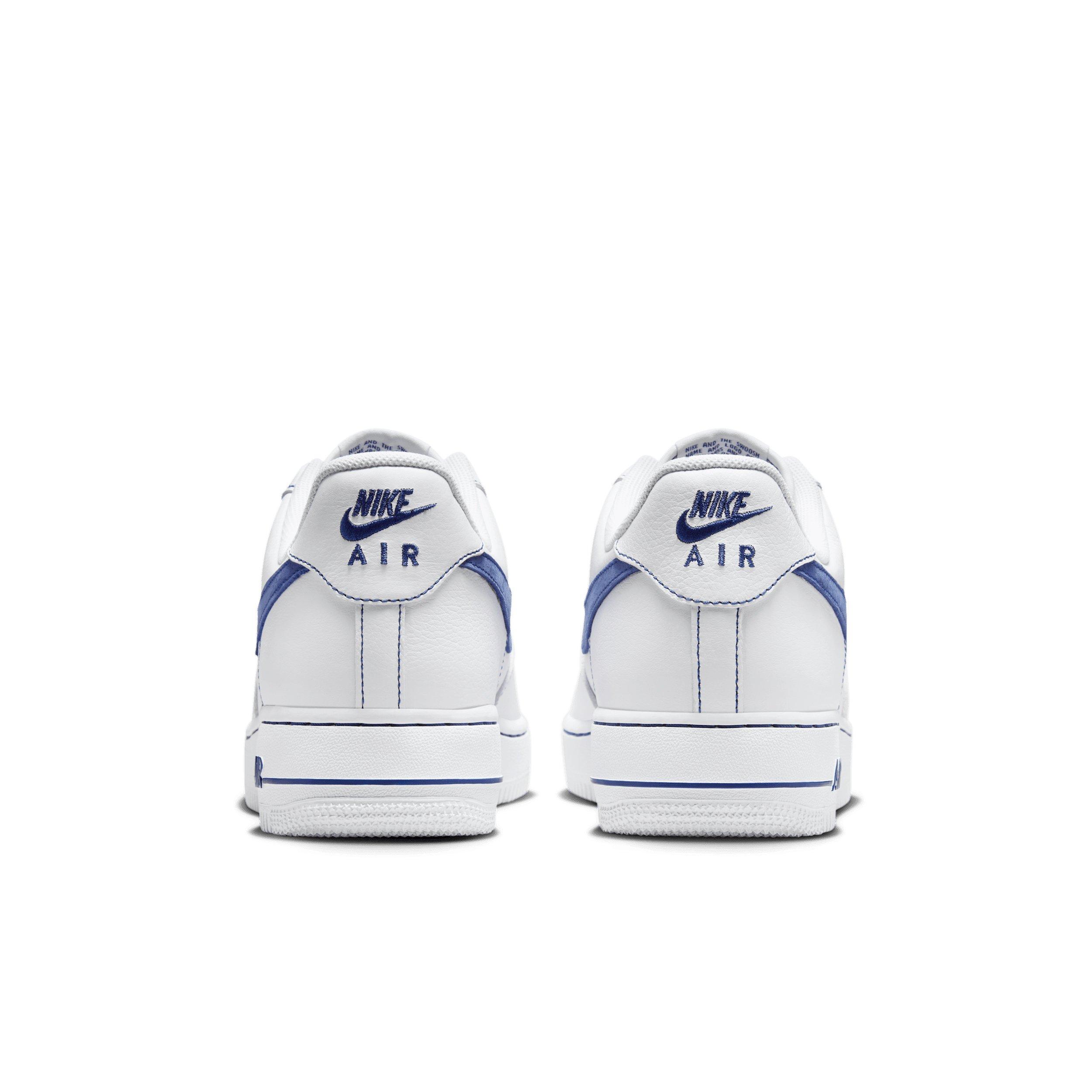 Nike Air Force 1 '07 LV8 "White/Deep Royal Blue" Men's Shoe - WHITE/ROYAL Thumbnail View 5